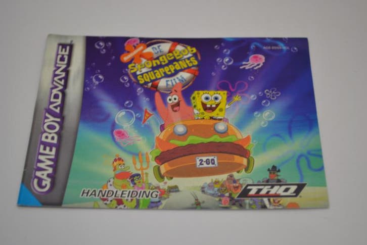 Spongebob Squarepants  - De Film (GBA HOL MANUAL), Games en Spelcomputers, Spelcomputers | Nintendo Consoles | Accessoires