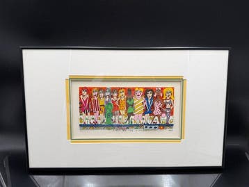 James Rizzi (1950-2011) - GIRLS ON THE STREET3D silkscreen