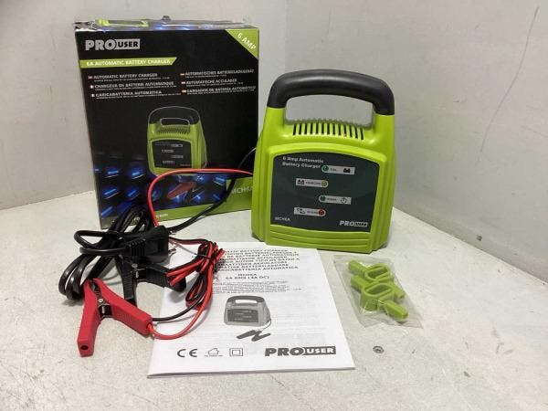 Veiling - 2x PROUSER Acculader MCH6A, Auto-onderdelen, Accu's en Toebehoren