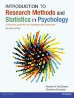 Introduction to Research Methods and Statistics in, Boeken, Verzenden, Zo goed als nieuw, McQueen Ron