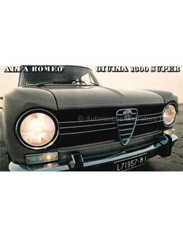 1971 ALFA ROMEO GIULIA 1300 SUPER BROCHURE FRANS