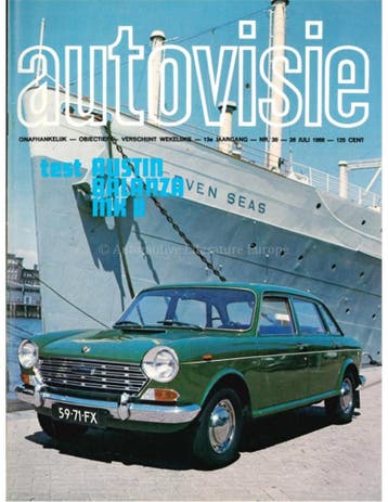 1968 AUTOVISIE MAGAZINE 30 NEDERLANDS, Ophalen of Verzenden