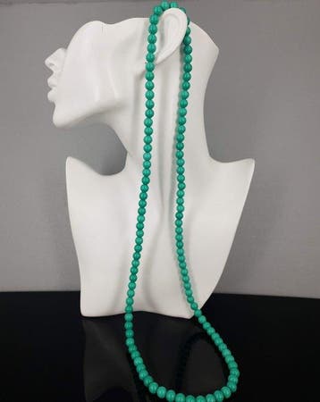 Natuurlijke turkoois edelsteen / Gratis verzending - Ketting, Verzamelen