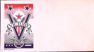 Amerikaanse envelop WWII (lijst optie), Verzenden
