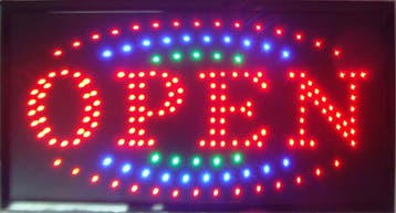 OPEN LED bord lamp verlichting lichtbak reclamebord #C11, Verzenden