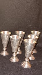 Beker - .875 (84 Zolotniki) zilver - Keizerlijke Russische, Antiek en Kunst