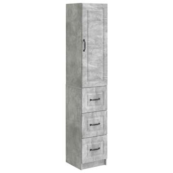 vidaXL Kast Set 2 pcs Betongrijs 33 x 34,5 x 87 cm Bewerkt, Verzenden, Nieuw