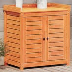 vidaXL Oppottafel met schappen 82,5x50x86,5 cm grenenhout, Tuin en Terras, Verzenden, Nieuw