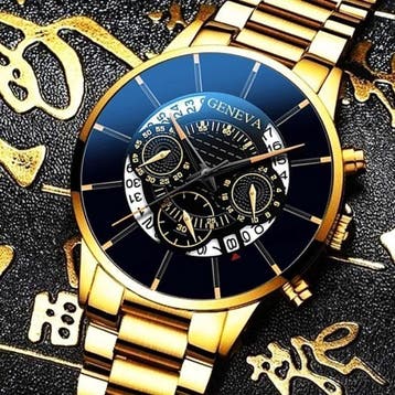 Klassiek Horloge voor Heren - Kwarts Stalen Riem Luxe, Verzenden, Nieuw, Geneva