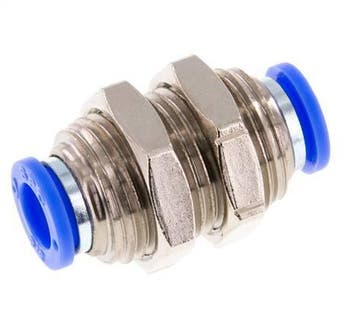 raccord enfichable 3/8 Laiton/PBT NBR Bulkhead, Verzenden