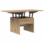 Bewerkt Hout Tafel | Tweede Kansje | OP = OP (salontafel), Huis en Inrichting, 50 tot 100 cm, Verzenden, Nieuw, 50 tot 100 cm