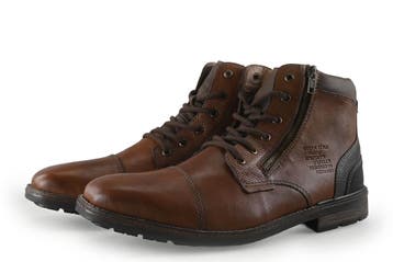 Mustang Veterboots in maat 45 Cognac, Overige kleuren, Verzenden, Boots, Mustang