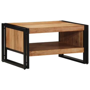 vidaXL Salontafel 70x50x38 cm massief acaciahout, Verzenden, Nieuw