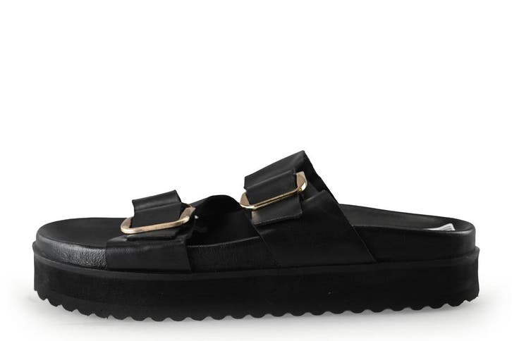 Nelson Slippers in maat 41 Zwart, Kleding | Dames, Schoenen, Zwart, Zo goed als nieuw, Slippers, Verzenden