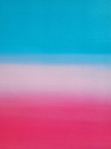 Lyora Art - COLOR FIELD FLOW No. 107 – The Glowing Core (XL)