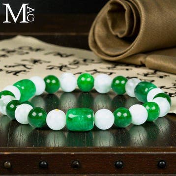 Accord Jade & Larimar - Harmonie Verdoyante Bracelet à