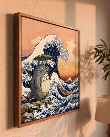 MEDSAN - Totoro dans la Vague de Kanagawa () - UNIQUE