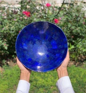 Bol en lapis-lazuli / Magnifique bol en lapis-lazuli