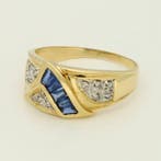 Bague - 18 carats Or jaune, Or blanc Diamant (Naturelle) -, Bijoux, Sacs & Beauté