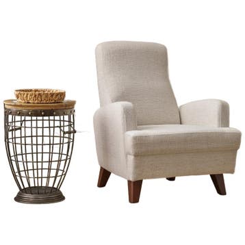 Evila Originals Kana Fauteuil - Outlet, Huis en Inrichting, Gebruikt, Verzenden, 75 tot 100 cm, Landelijk