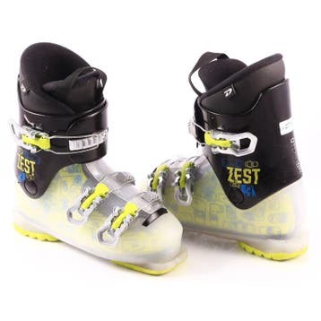 33 34 kinder skischoenen DALBELLO ZEST 3 2023, black/green/t, Verzenden, Gebruikt