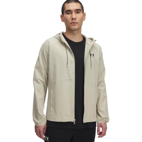 Under Armour Vibe Woven Jacket-Brn - Maat SM, Kleding | Heren, Truien en Vesten, Bruin, Nieuw, Ophalen of Verzenden