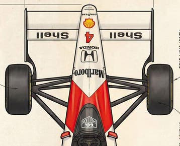 Kleury.art - [XL MATTE PAPER] Industrial Blueprint: McLaren