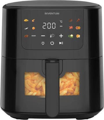 2dekans | Inventum GF502HLDB Airfryer - 5L - Kijkvenster -, Ophalen of Verzenden, Nieuw