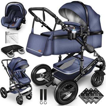 Kinderwagen 3 in 1 - Buggy - Wandelwagen - Kinderbuggy - Bla, Kinderen en Baby's, Kinderwagens en Combinaties, Verzenden, Nieuw
