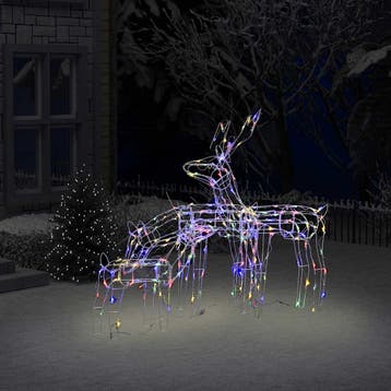vidaXL 3-delige Kerstverlichting rendieren 229 LEDs, Verzenden, Nieuw