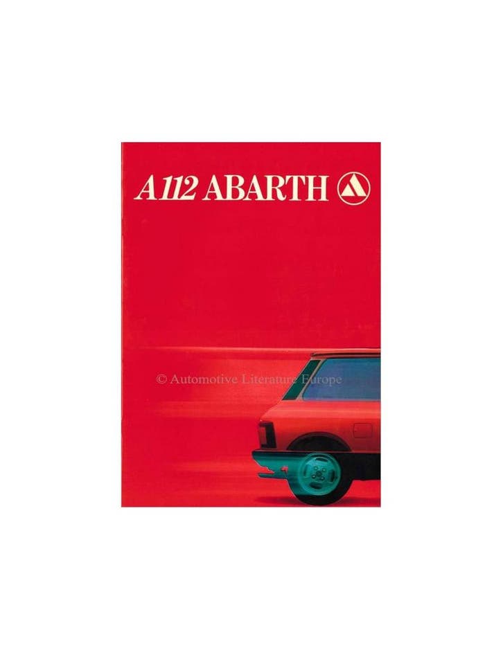 1980 AUTOBIANCHI A112 ABARTH BROCHURE FRANS, Boeken, Auto's | Folders en Tijdschriften, Ophalen of Verzenden