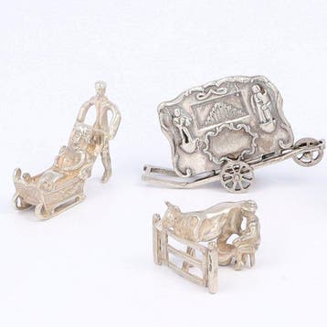 O.a. C.A. Stout - Figuren - Beeldje (4) - .835 zilver