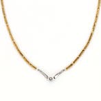 Collier - 14 carats Or jaune Diamant (Naturelle), Handtassen en Accessoires, Kettingen, Nieuw