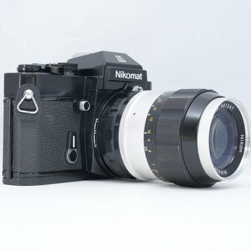 Nikon Nikomat EL + NIKKOR-Q Auto 135mm F3.5 non-Ai Analoge, Audio, Tv en Foto, Nieuw