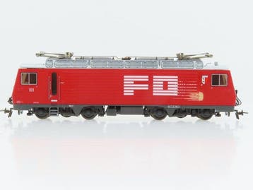 Bemo H0m - 1262 201 - Elektrische locomotief (1) - HGe 4/4, Nieuw