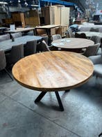 Eettafel rond, mangohout (nieuw, A-keuze), Huis en Inrichting, Tafels | Eettafels, Nieuw, Overige houtsoorten