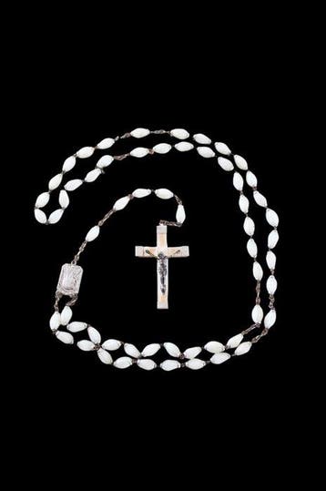 Antiek Crucifix - opaline ouraline - 1910-1920, Antiek en Kunst