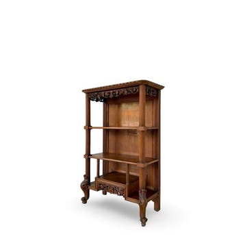 Boekenkast - Walnoot, Hout