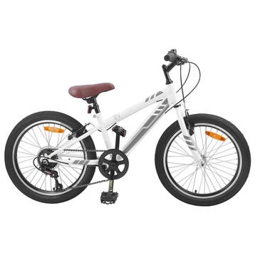 vidaXL Mountainbike 20 Inch 6-Snelheid voor 5-8 jaar oud Wit, Fietsen en Brommers, Verzenden, Nieuw
