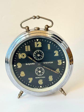 Wekker - Bayard « Stentor Répétition » vintage – Chrome &