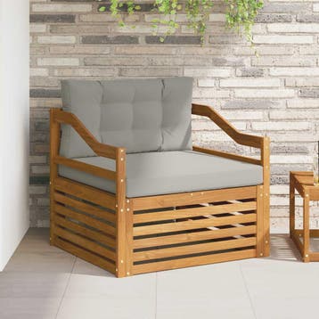vidaXL Sofa met armleuningen Naturel, Verzenden, Nieuw