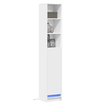 vidaXL Dressoir met LED 36x32,5x200 cm bewerkt hout wit, Verzenden, Nieuw