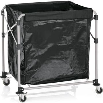 Linnenwagen | Ijzer/PVC | Inklapbaar | Incl. Waszak |, Verzenden, Nieuw in verpakking
