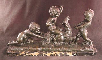 Antiek bronzen beeld - A. Cipriaris (19th) - Sculpture,