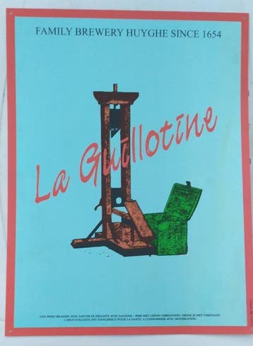 Birrificio Huyghe - De Guillotine - Reclamebord - Composiet