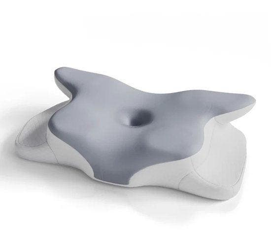 2dekans | Nekkussen - Memory Foam - Wit / Grijs, Maison & Meubles, Chambre à coucher | Linge de lit, Enlèvement ou Envoi