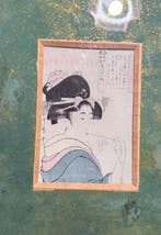 Verfijnde Ukiyo-e-houtsnede – Portret van Bijin (mooie