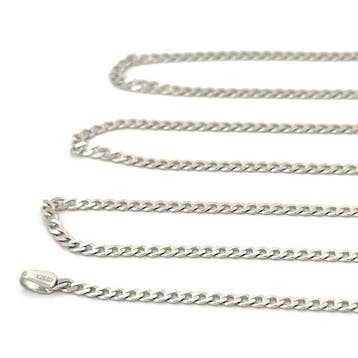 Vieri - Halsketting - 50 cm - 18 karaat Witgoud, Nieuw