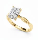 Ring - 14 karaat Geel goud - 2.50ct. tw. Diamant (Lab-grown), Nieuw