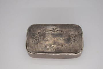 Boîte de tabac à priser - Argent, Antiquités & Art